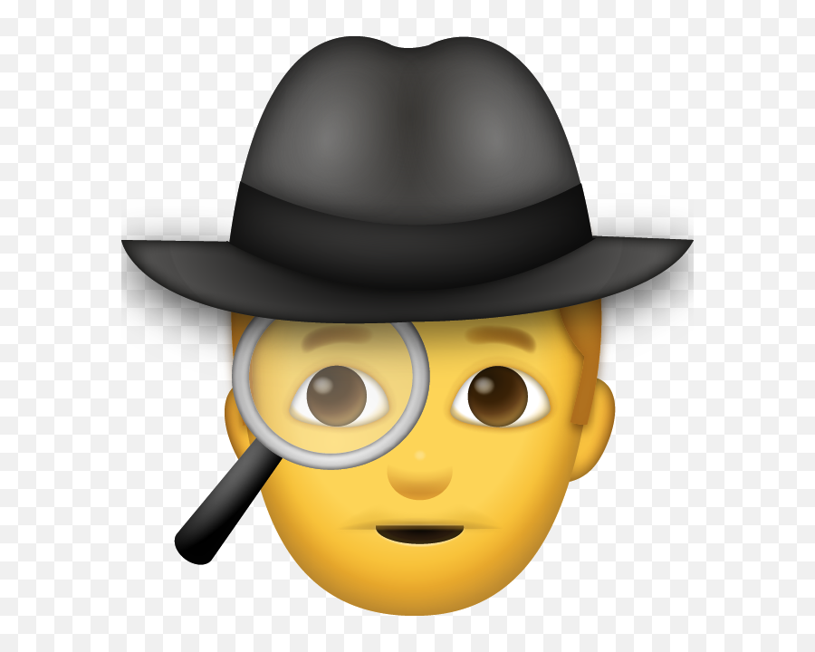 Man Detective Emoji Free Download - Detective Emoji,Emoji Hats Walmart