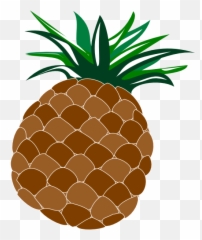 Luau Pineapple Clip Art Related Keywords - Clipartix Green Pineapple Clipart Emoji,Pineapple Emoji