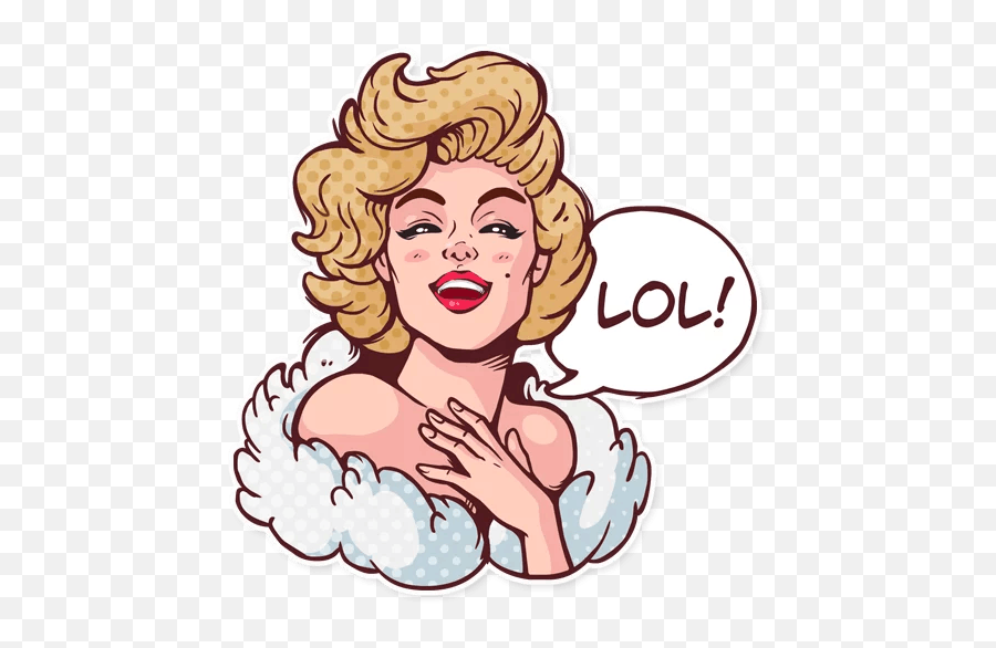 Telegram Sticker Packs - Stickers Marilyn Emoji,Marilyn Monroe Emoji