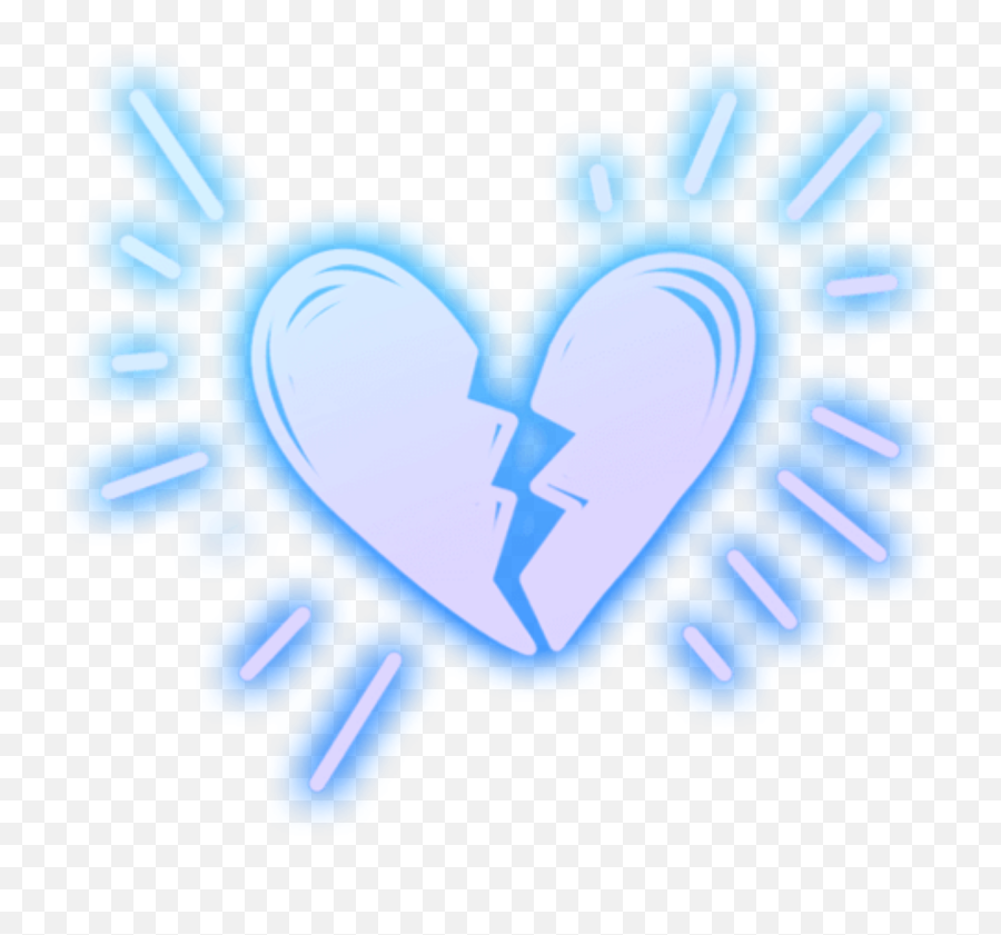 Broken Heart - Picsart Stickers Neón Png Emoji,Guess The Emoji Banana Heartbreak