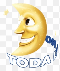 Toda La Noche Moon Gif - Happy Emoji,Emoticon Sudando