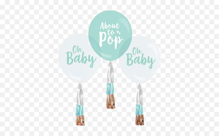 Oh Baby Balloons With Tassels Just Party Supplies Nz - Party Emoji,Oh My Disney Frozen Emoji