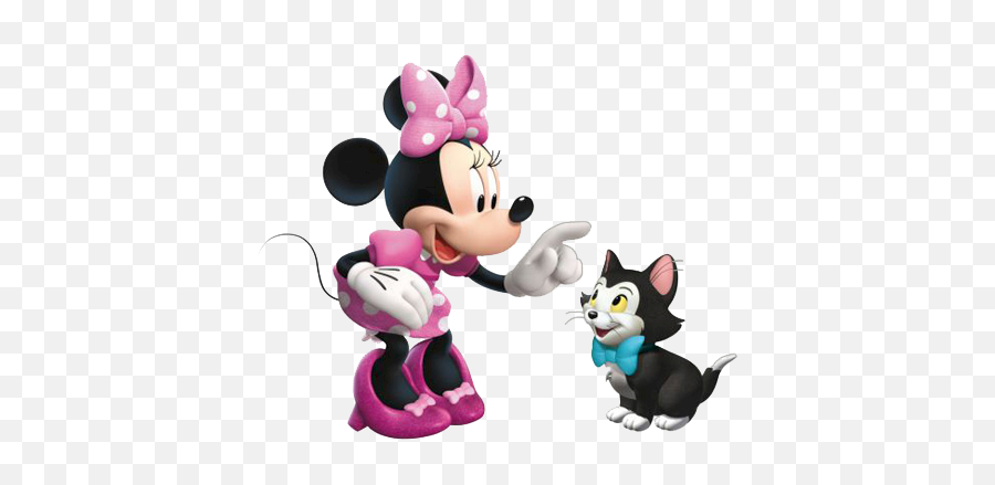 Minnie Mouse Clipart - Minnie Y Figaro Png Emoji,Cow Disney Emojis