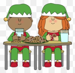 Free Christmas Elves Pictures Download Free Christmas Elves - Children Eating Cookies Cartoon Emoji,Furcadia List Of Emoticons