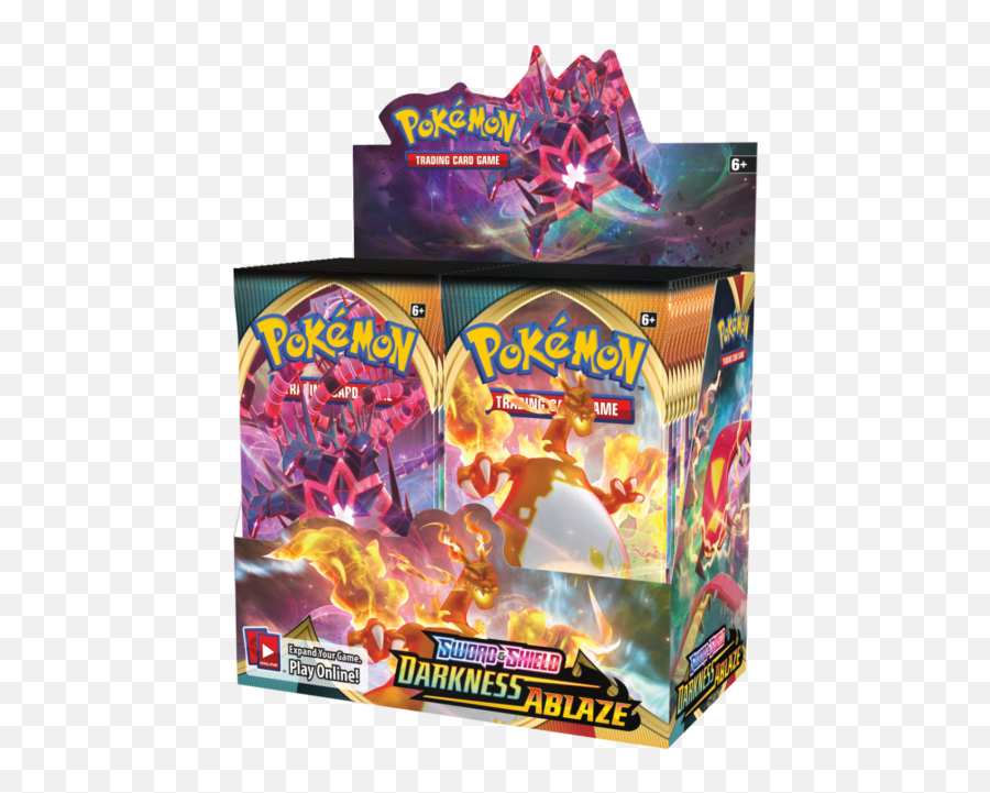 Pokémon Sword U0026 Shield Darkness Ablaze Booster Box Card Game - Pokemon Booster Box Sword And Shield Emoji,Pokemon Original Gym Badges W Emojis