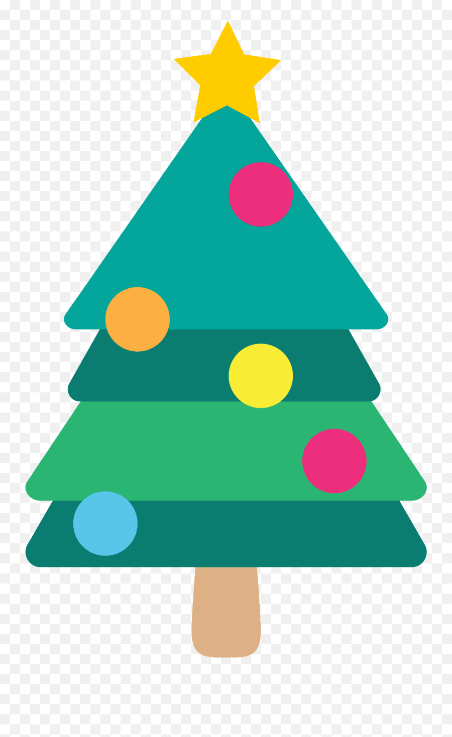 Christmas Tree Emoji Clipart - Christmas Icon Animated,Christmas Tree Emoji