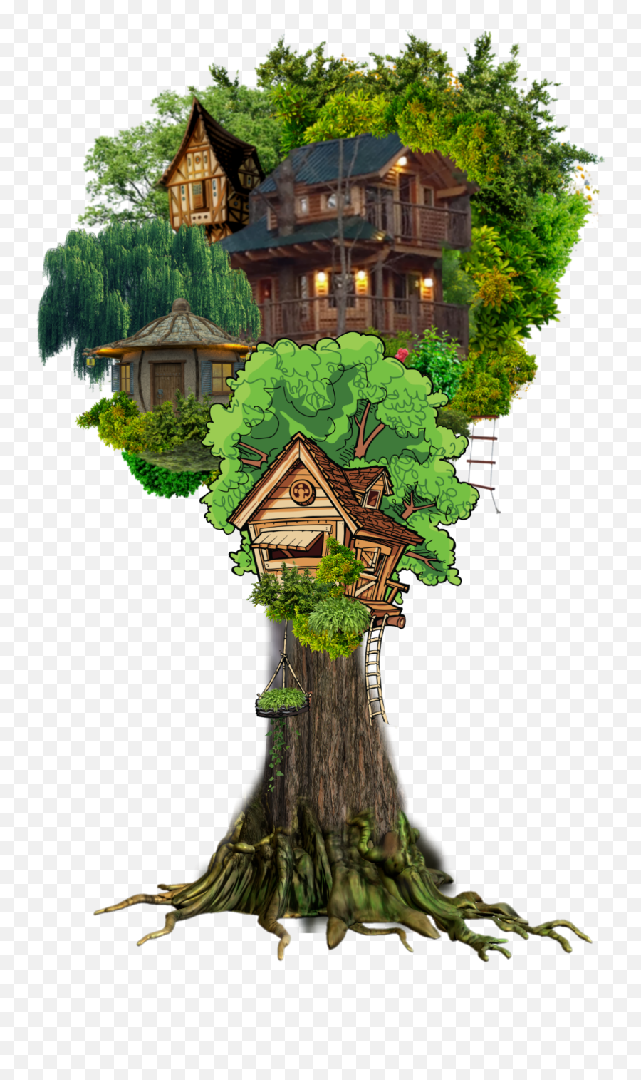 The Most Edited - Vertical Emoji,Tree House Emoji