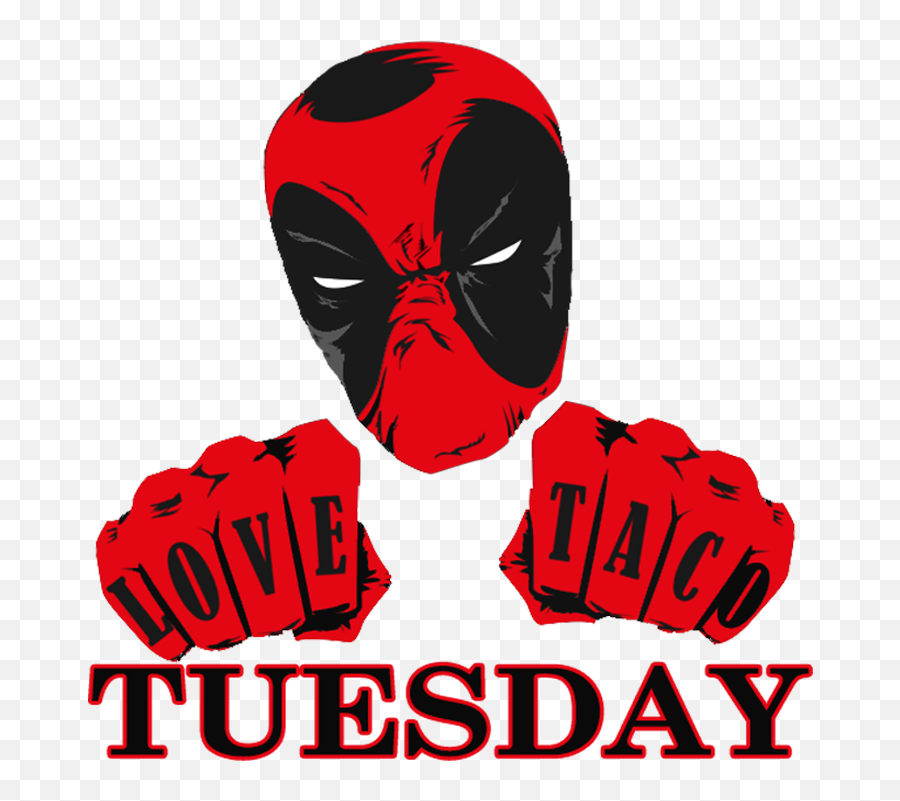 Filterfilter Deadpool Loves Tacos - Deadpool Clipart Deadpool And Tacos Background Emoji,Deadpool Movie Emojis