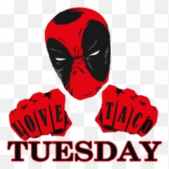 Filterfilter Deadpool Loves Tacos - Deadpool Clipart Deadpool And Tacos Background Emoji,Deadpool Movie Emojis