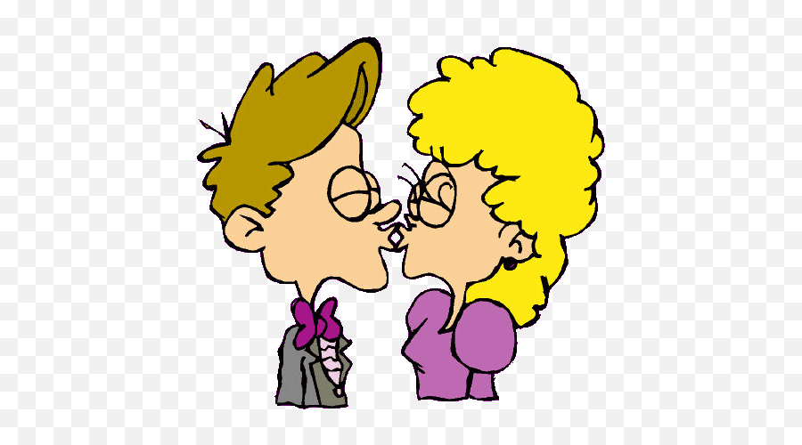 Cartoon Kiss - Kissing Couple In Public Animation Emoji,Kissing Toon Emojis