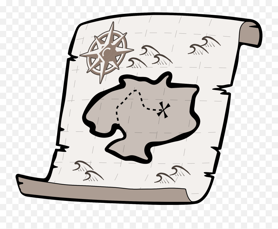 Treasure Map Clipart Free Download Transparent Png Creazilla - Treasure Map Clip Art Emoji,Treasure Emoji