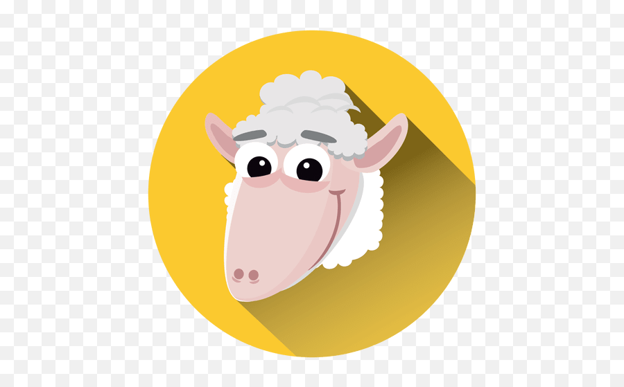 Funny Icons In Svg Png Ai To Download - Cartoon Sheep In A Circle Emoji,Sheep Pooping Emoticon