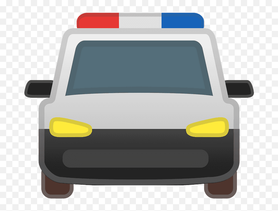Carro De Polícia Da Frente Emoji,Emoticon Guarda Chuva