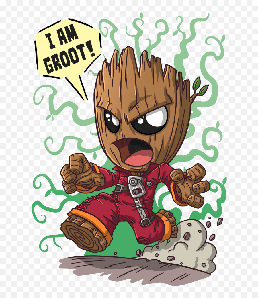 Arte Camisetas Baby Groot Png Em Alta - Baby Groot Drawing Angry Emoji,Dancing Groot Emoticon