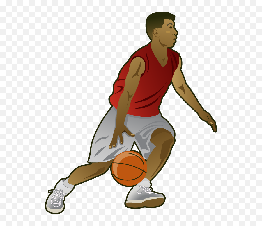 Free Playing Basketball Clipart - Basketball Player Clipart Emoji,Basketball Emotions Cartoon