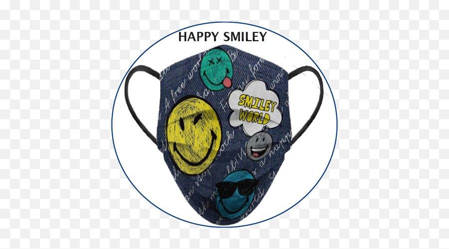 Smiley World Biomsk 10 Day Reusable Face Mask - Kids Emoji,Emoticon Mouth Mask