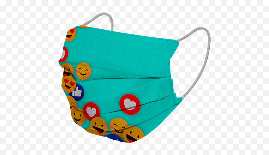 Cubrebocas Emojis,Formas Con Emojis
