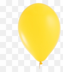 Yellow Party Balloons - Single Yellow Balloon Png Emoji,Emoji Party Decor