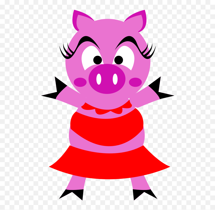 Pink Pig Clip Art - Clipartsco Sexy Grandpa Pig Emoji,Woman Pig Emoji