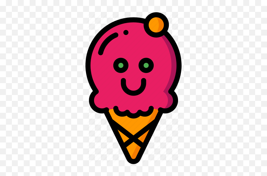 Cream Happy Hot Ice Scoop Smiley - Smiley Ice Cream Scoop Emoji,Guess The Emoji Ice Cream And Sun