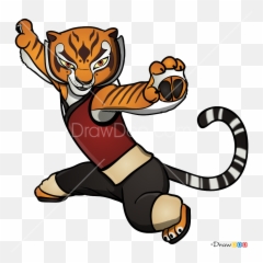How To Draw Tigress Kung Fu Panda - Tigresa Kung Fu Panda Draw Emoji,Kung Fu Panda Emoji