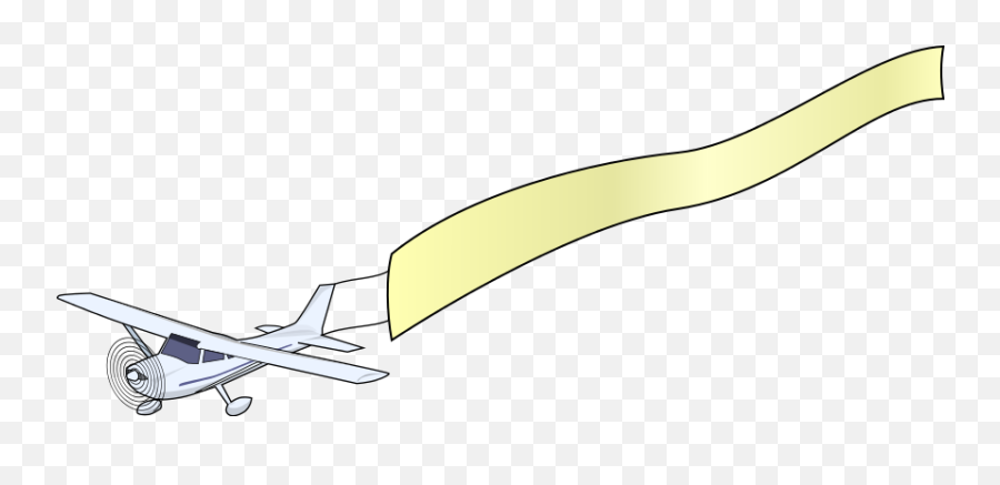 Plane With Banner Png Flying Banner Plane Clipart - Clip Art Horizontal Emoji,Flag Airplane Emoji