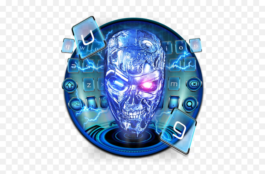 Electric Lightning Skull Keyboard U2013 Apps On Google Play - Skull Emoji,Skeleton Emojis