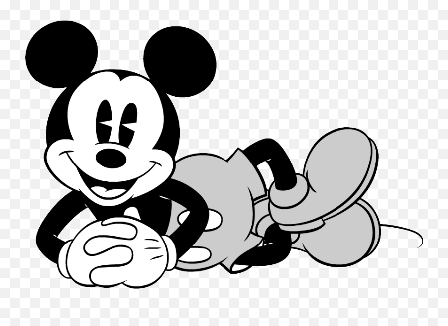 Clipart Panda Mickey Mouse Clipart Panda Mickey Mouse - Transparent Mickey Mouse Black And White Clipart Emoji,Mickey Mouse Ears Emoji