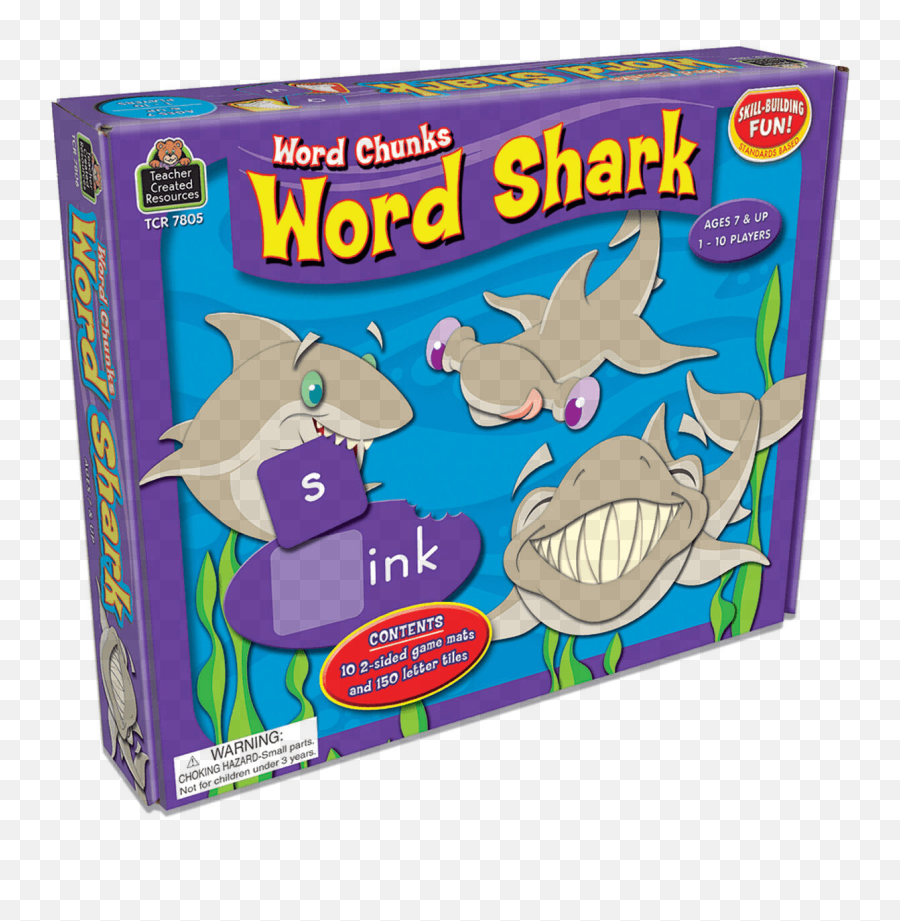 Word Shark Word Chunks Game - Mackerel Sharks Emoji,Emotions Word Mat