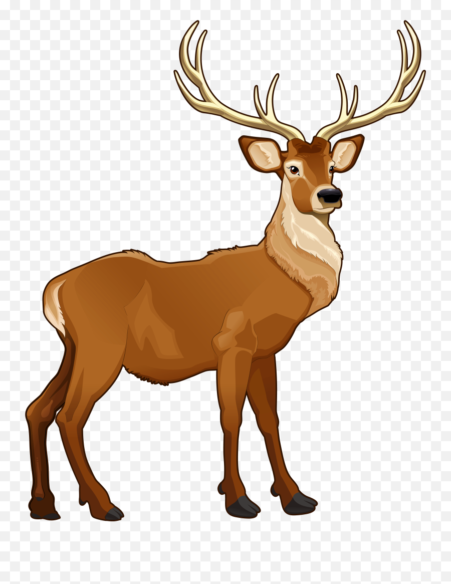 Clip Art - Reindeer Drawing With Colour Emoji,Dead Deer Emoji
