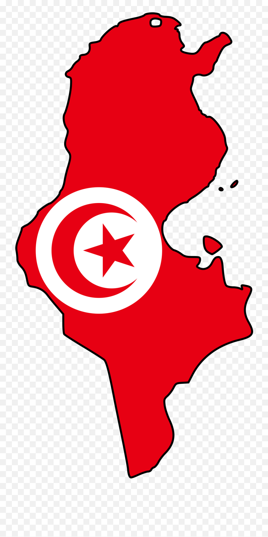Tunisia Flag Map - Map Tunisia Flag Emoji,African Flag Emoji
