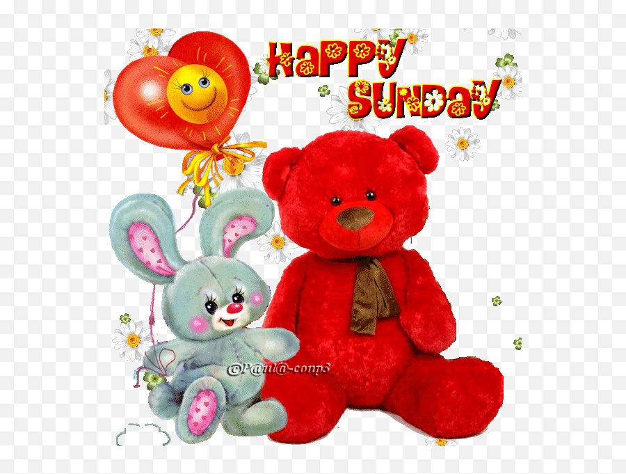 Happy Sunday - Good Morning Happy Sunday Teddy Bear Emoji,Good Morning Love Quotes With Sweet Emojis