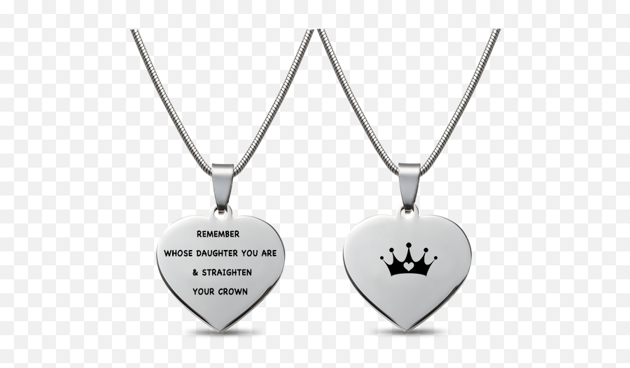 Straighten Your Crown Necklace - Remember Whose Daughter You Are And Straighten Your Crown Emoji,Im So Overwhekmed By Emotions For You Quote