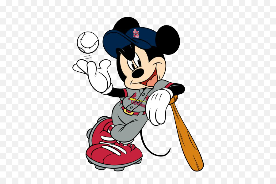 Mickey Mouse Phillies - Angels Baseball Mickey Mouse Emoji,Cardinals Emoji