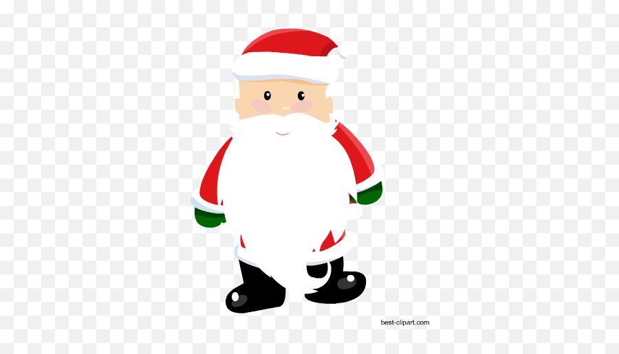 Free Christmas Clip Art Santa Gingerbread And Christmas - Santa With Big Beard Emoji,Christmas Hat Emoji