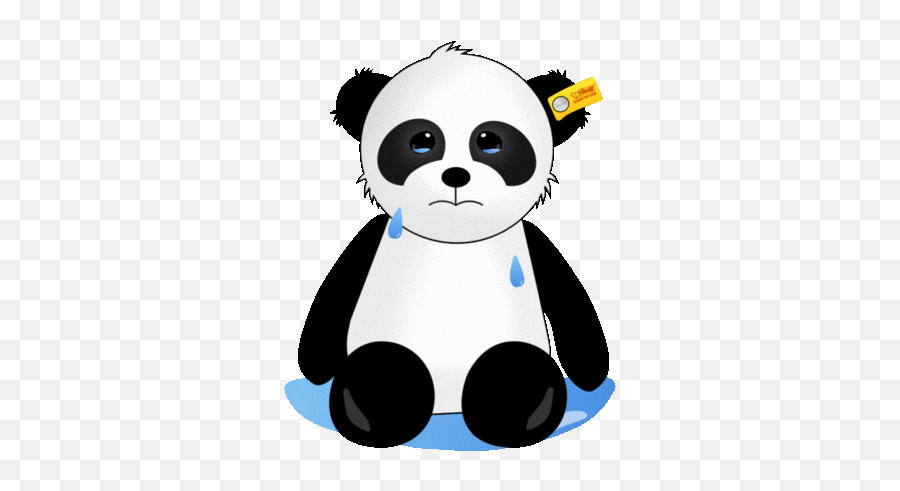 Emoji Mood Gif - Crying Sad Panda Gif,Panda Crying Emoji