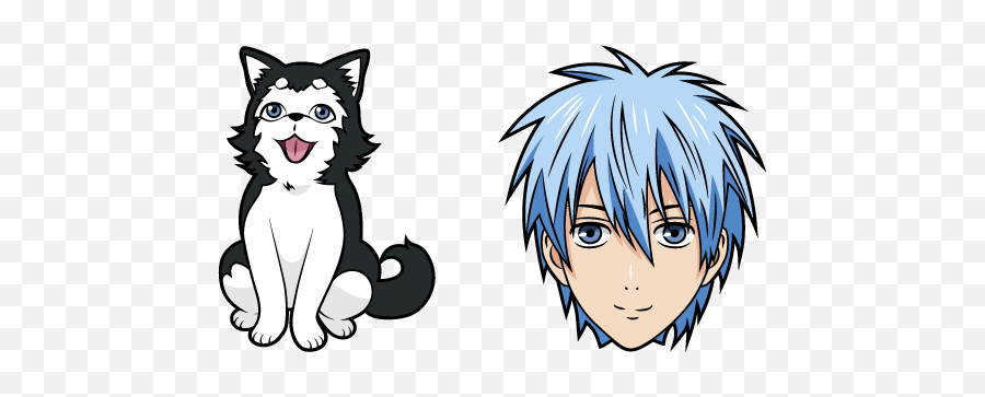 Custom Cursor - Kuroko No Basket Dog Emoji,Anime Where The Main Character Is Shows No Emotion