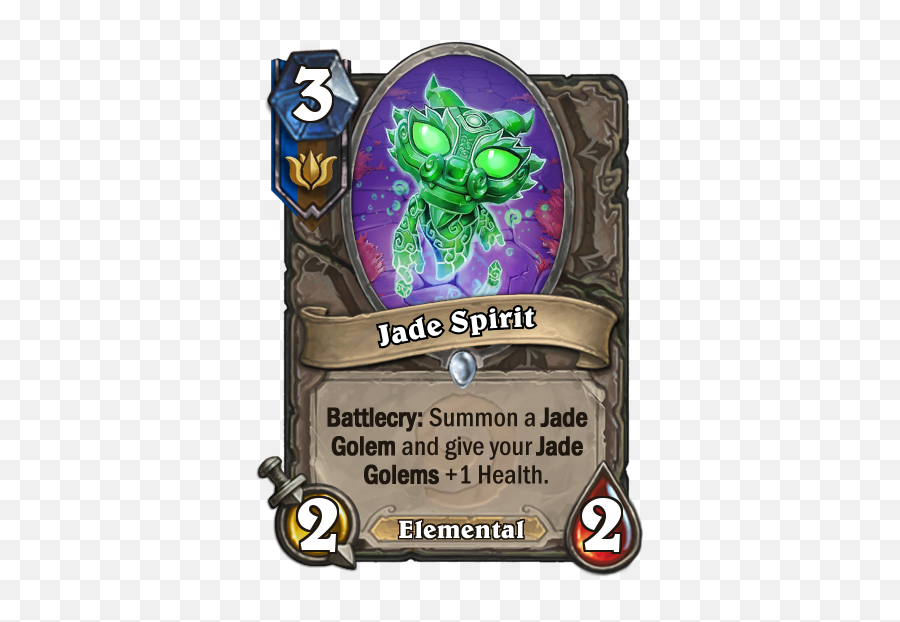 Jade Least The Golem Side - Hearthstone Card Ideas Emoji,Jade Real Emotion