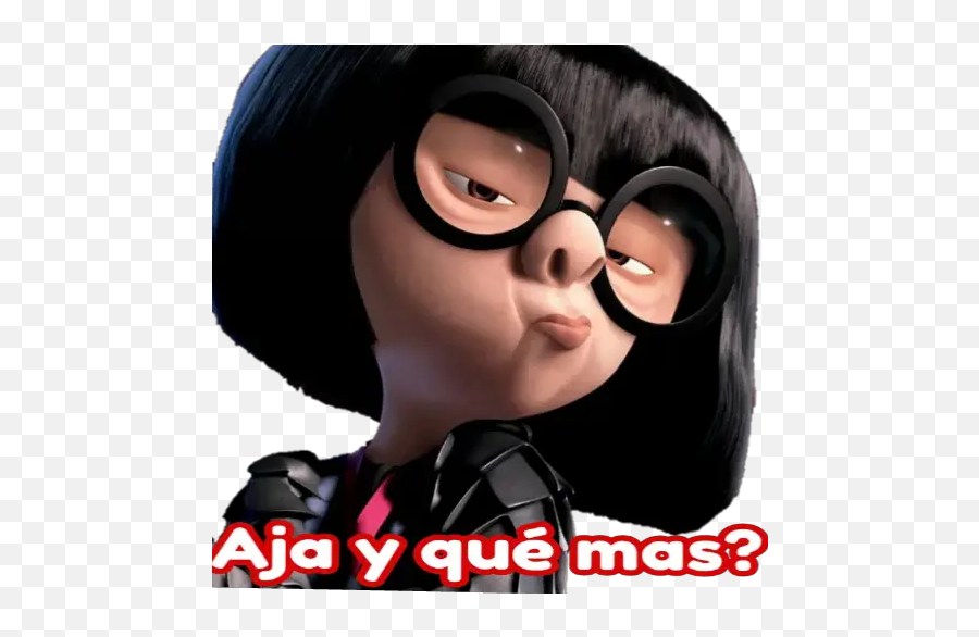 Edna E - Character With Round Glasses Emoji,Emoticon De Callar