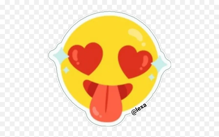 Sticker Maker - Emojis Happy,Heart In Eyes Emoji Drooling