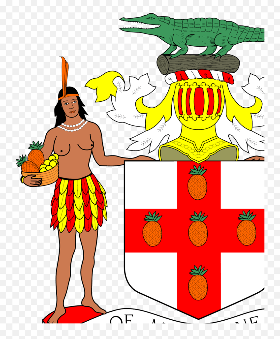 View 15 Jamaica Coat Of Arms Tattoo - Coat Of Arms Jamaica Emoji,Tatoo Emoticon