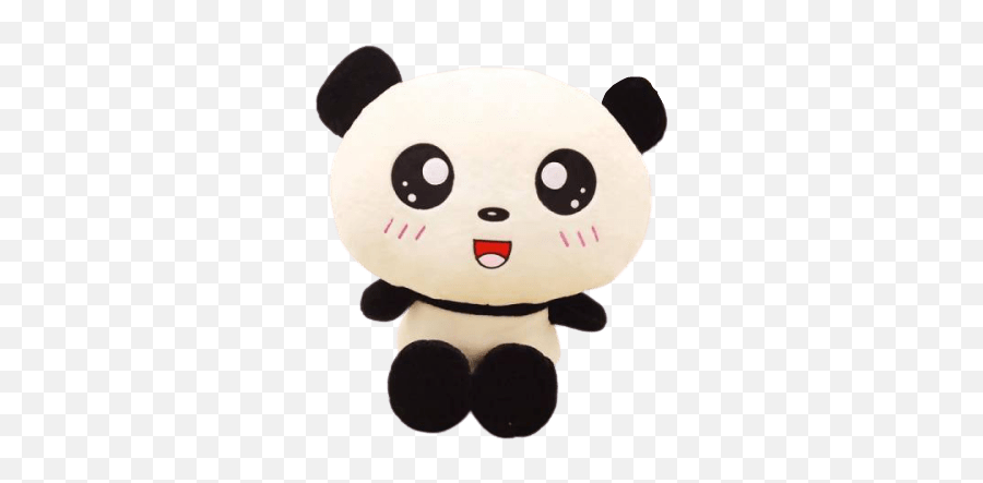 Peluche Oso Panda Negro - Panda Plushie Emoji,Peluches De Emojis Colombia