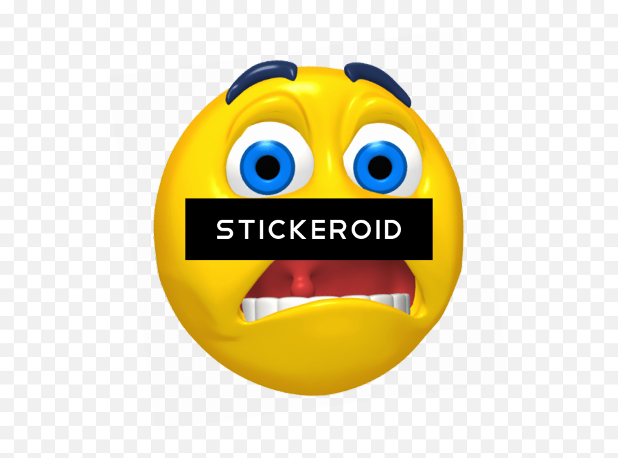 Download Hd Emoticon Scared - Omg Animated Gif Smiley Transparent Animated Emoji Gif Png,Gif Emojis