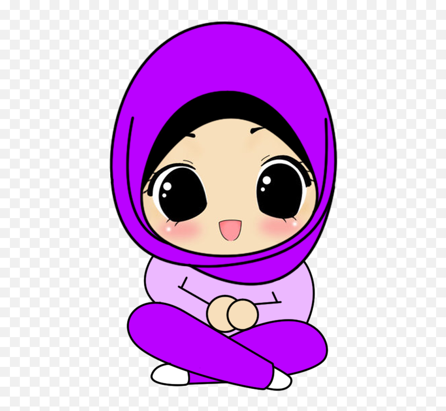 450 Gambar Kartun Muslimah Warna Ungu Gratis Terbaik Emoji,Deskgram Emoticon