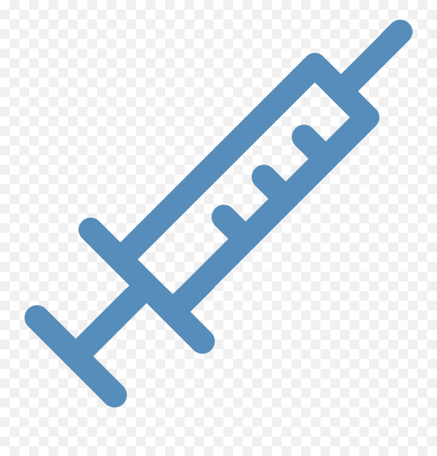 Syringe Hypodermic Needle Clip Art Blue Transprent - Logo Emoji,Injector Emoji