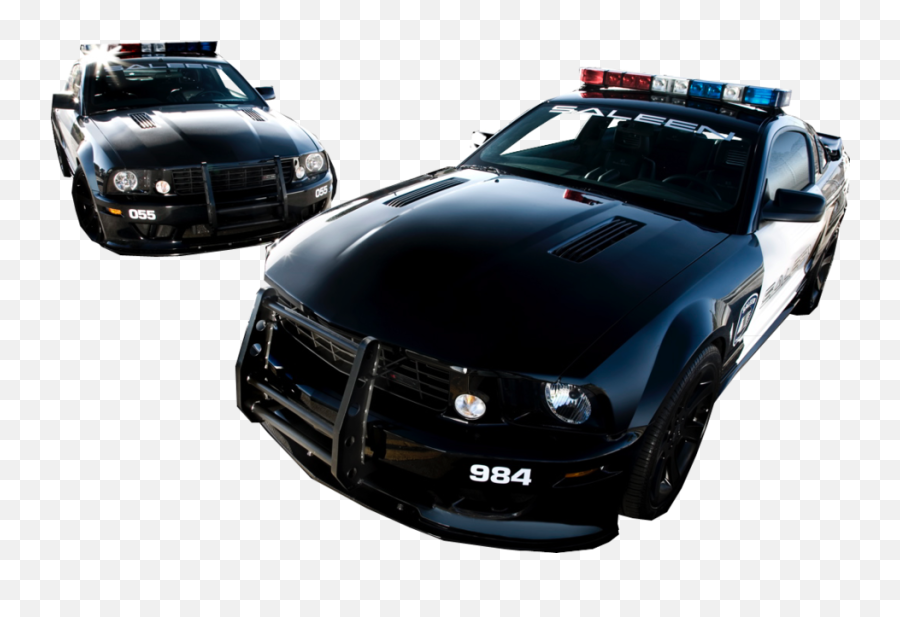 Two Mustang Saleen Cop Cars Psd Official Psds - Automotive Paint Emoji,Cop Car Emoji