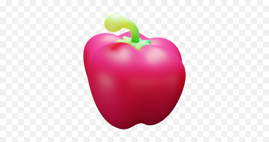 Premium Capsicum 3d Illustration Download In Png Obj Or Emoji,Is There A Bell Pepper Emoji?
