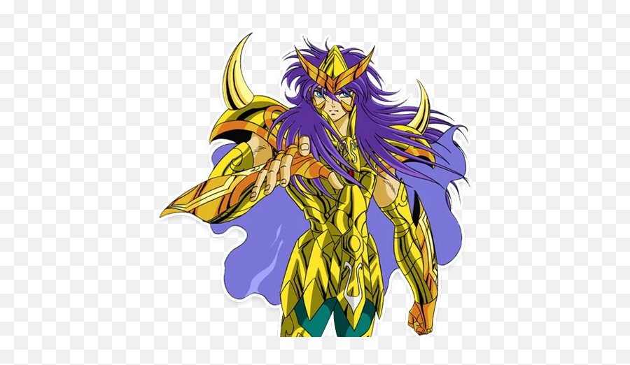Telegram Sticker From Saint Seiya Pack Emoji,Emoji Caballero