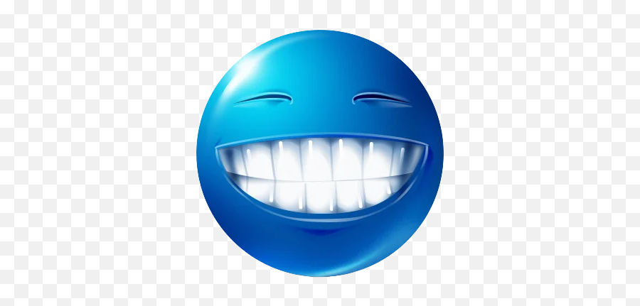 Telegram Sticker From Blue Emotions Pack Emoji,Blue Emoji Laughing