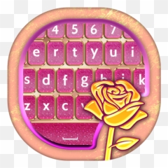 Rose Gold Keyboard Wallpaper - Sniper Scope View Emoji,Rose Emoticon Text